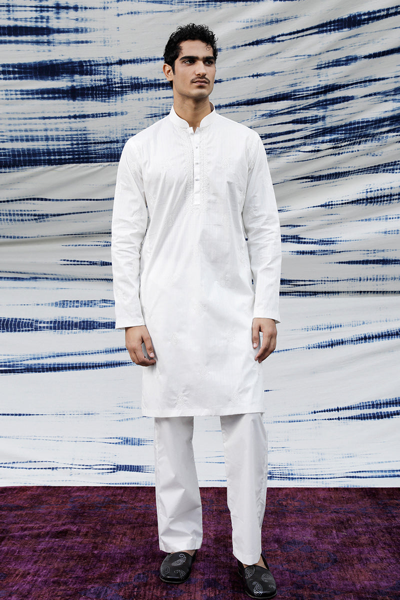 White kurta pajama online latest design