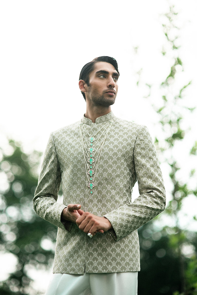 Shop Green Prince Coat for Groom Online Mens Wedding Prince Coat