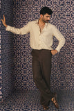Beige Embroidered Shirt