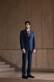 Navy Blue Two Piece Suit