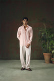 Pastel Pink Striped Shirt