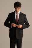 Black Single Breasted Suit