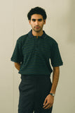 Green Striped Polo Shirt
