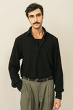 Black Tropical Casual Shirt
